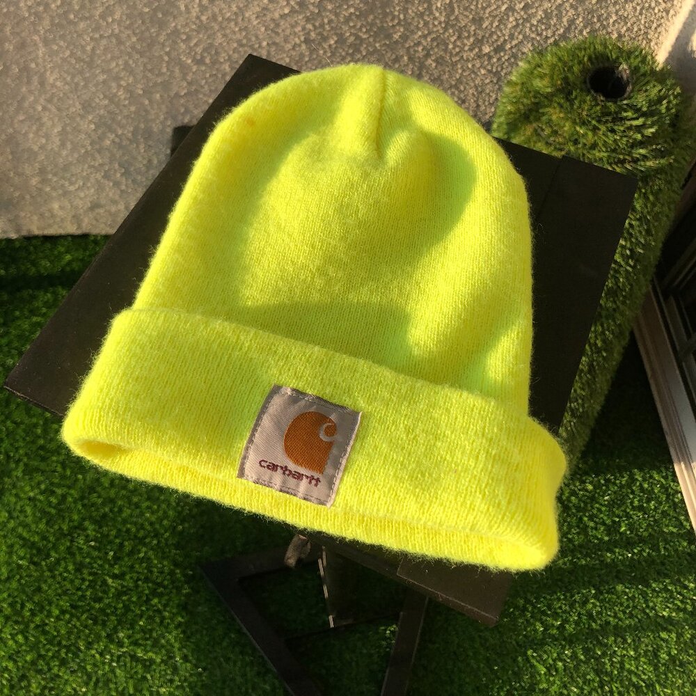 Neon Carhartt Knit Cuffed Beanie